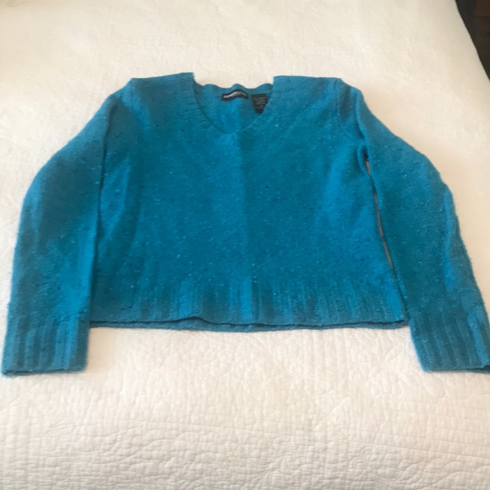 Express jeans lambs wool long sleeve V-neck sweater